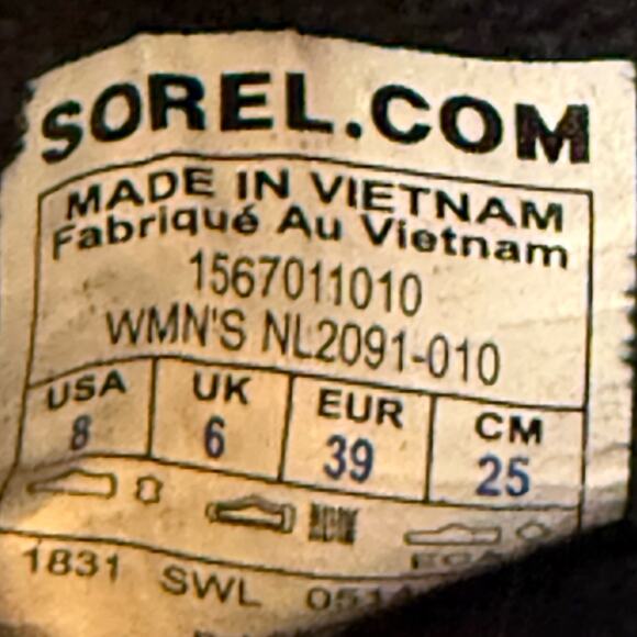 SOREL Women's Size 7 Tivoli II Suede Boot NL2091-010 Faux Fur Lace Up Waterproof - Picture 11 of 11